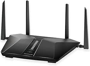 NETGEAR Nighthawk 6-Stream AX5400 WiFi 6 Router (RAX50) - AX5400 Dual Band Wireless Speed (Up to 5.4 Gbps) | 2,500 sq. ft. Coverage