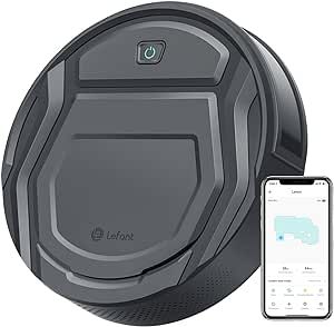 Lefant M210 Pro Robot Vacuum Cleaner, Tangle-Free 2200Pa Suction, Slim, Quiet, Self-Charging Wi-Fi/APP Remote Connected Robotic Vacuum Cleaner, Compatible with Alexa, Ideal for Pet Hair, Hard Floors