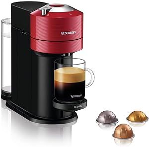 Nespresso Vertuo Next Coffee and Espresso Machine by Breville, Cherry Red, 1.1 Liters